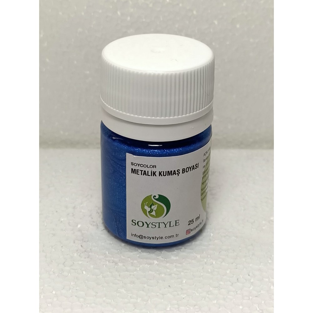 METALİK KUMAŞ BOYASI 07 - MAVİ