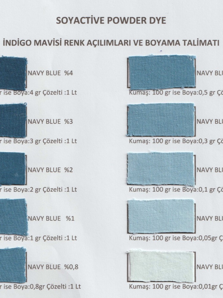 TOZ KUMAŞ BOYASI NAVY BLUE POWDER DYE