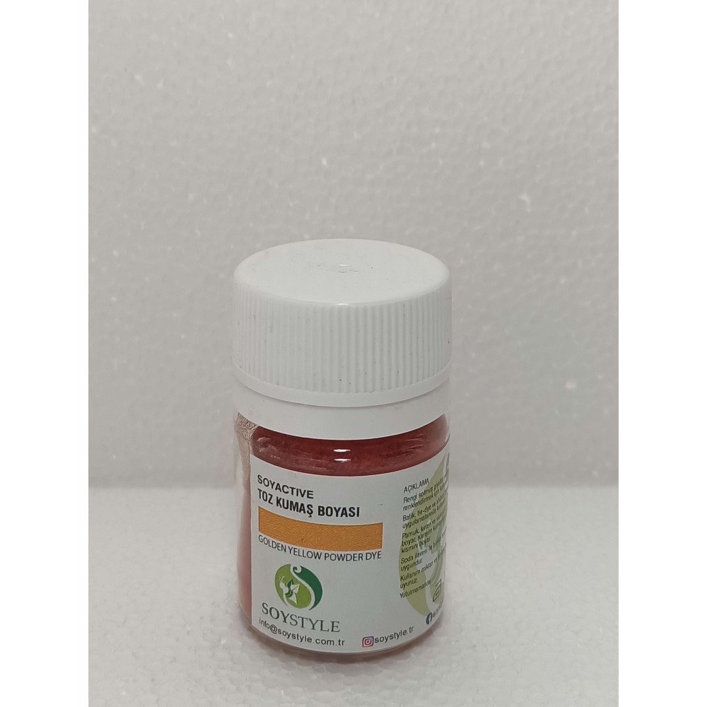 TOZ KUMAŞ BOYASI GOLDEN YELLOW POWDER DYE