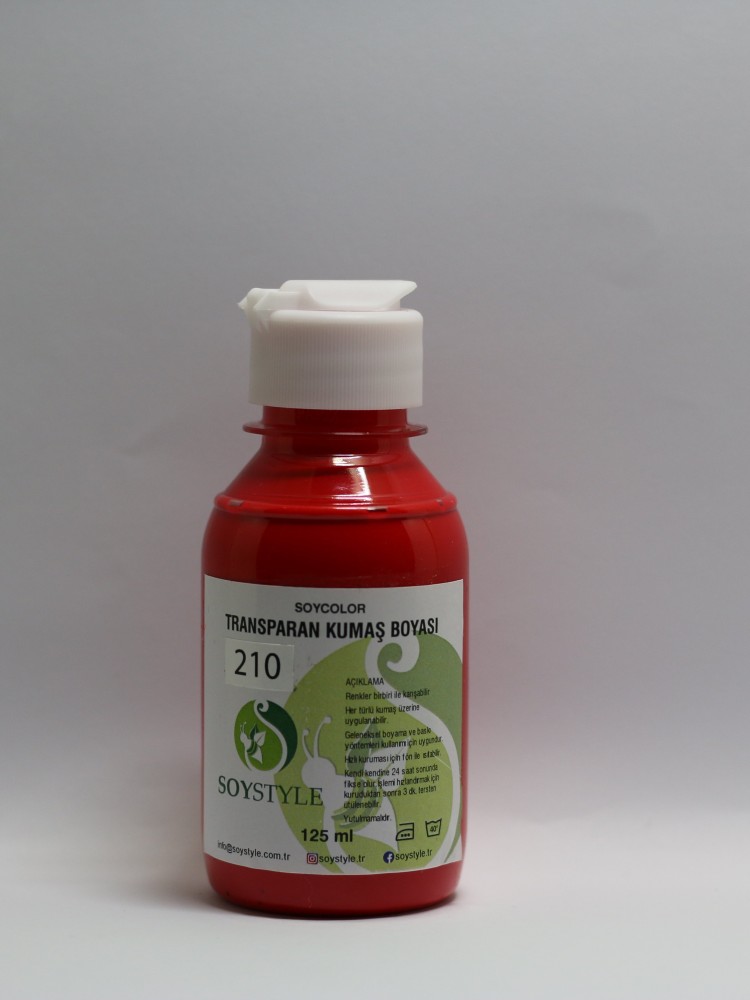 TRANSPARAN KUMAŞ BOYASI 210