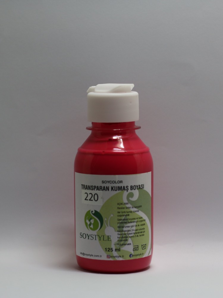 TRANSPARAN KUMAŞ BOYASI 220